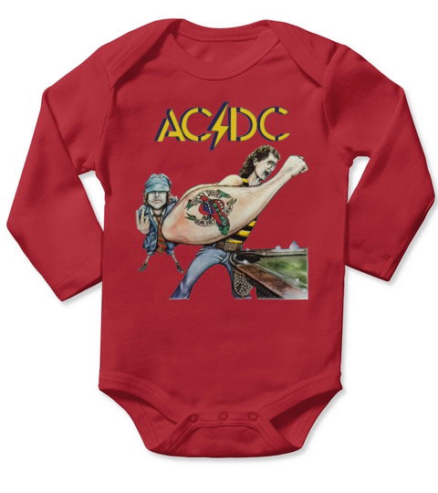 AC/DC - Dirty Deeds Done Dirt Cheap (1976) Long Sleeve Baby One-Piece