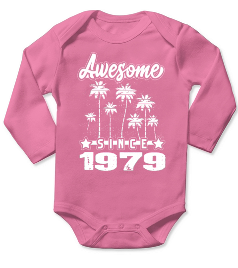 Awesome Since 1979 Long Sleeve Baby One-Piece
