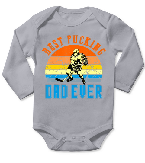 Best Pucking DAD vintage retro Fathers Day Gift for men dads T-Shirt Long Sleeve Baby One-Piece