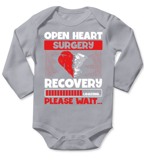 Bypass Recovery Open Heart Surgery Long Sleeve Baby One-Piece