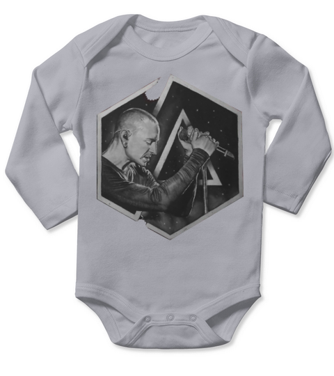 Chester Bennington Tribute Long Sleeve Baby One-Piece