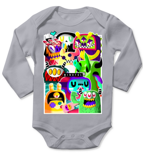 Doodle FUN TIME CREW 333 Long Sleeve Baby One-Piece