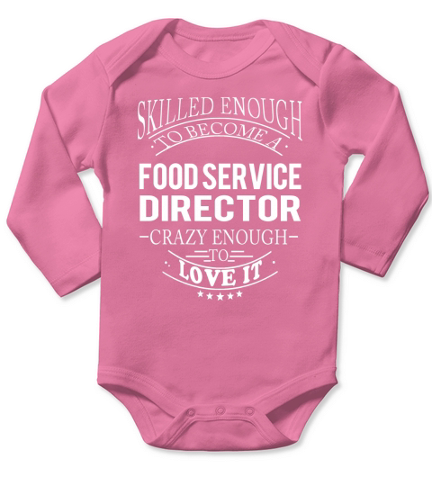 FOOD SERVICE DIRECTOR Skill Enough Long Sleeve Baby One-Piece