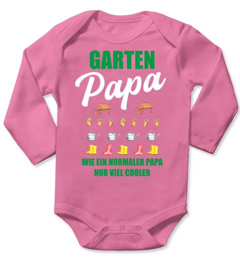 Garden Dad Funny Quote Gift Men Long Sleeve Baby One-Piece
