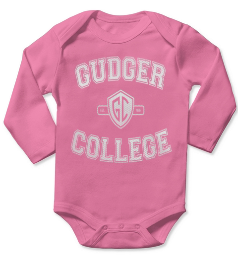 gudger college jersey crest white Long Sleeve Baby One-Piece