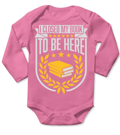 I closed my book Long Sleeve Baby One-Piece