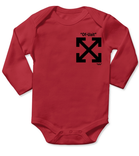 LOGO brand Off White Long Sleeve Baby One-Piece