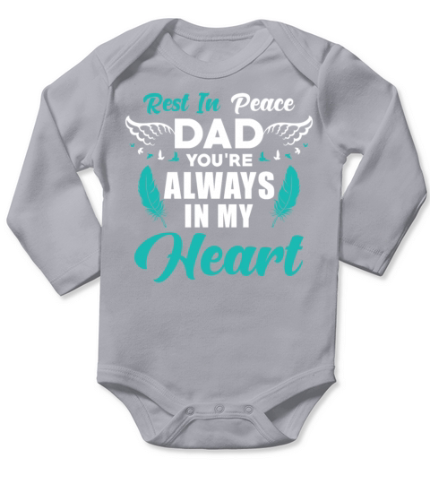 Memorial to Dad Long Sleeve Baby One-Piece