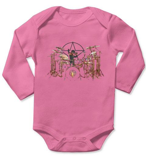 Neil Peart playing the drums shirt Long Sleeve Baby One-Piece