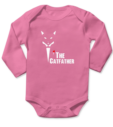 the catfather shirt cat dad lover gift t shirt crw Long Sleeve Baby One-Piece