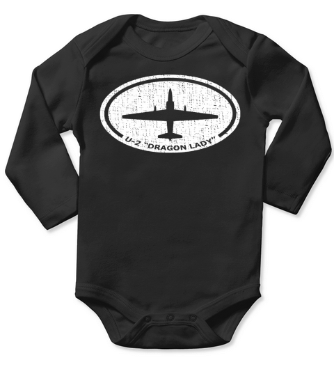 U-2 Dragon Lady Spy Plane Premium T-Shirt Long Sleeve Baby One-Piece