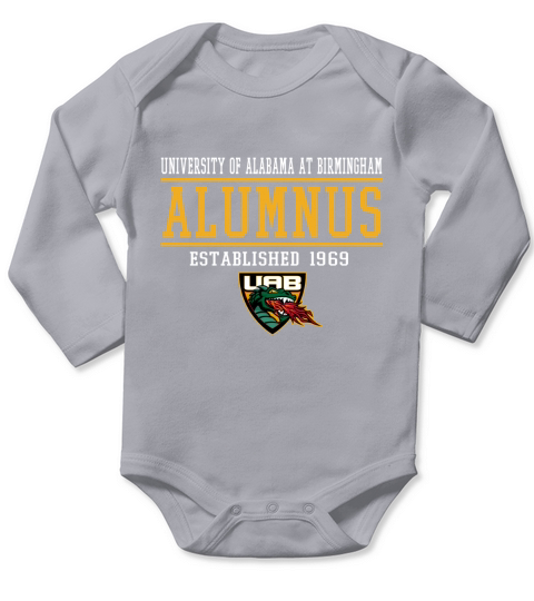 UAB University Of Alabama At Birmingham Alumnus Established 1969 Long Sleeve Baby One-Piece