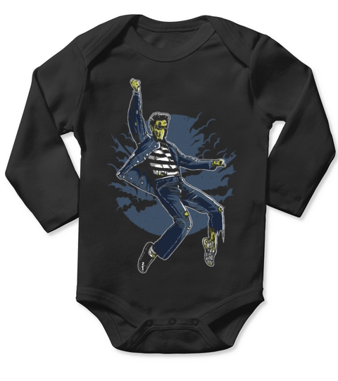 Zombie Elvis Long Sleeve Baby One-Piece
