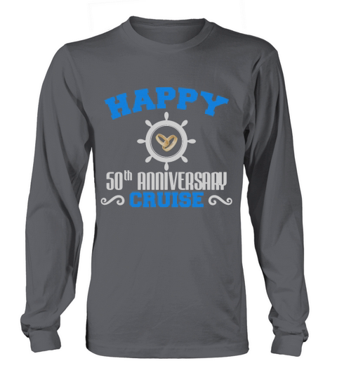 50th Anniversary T-Shirt For Cruise Lover. Gift For Couple. Long sleeved Unisex