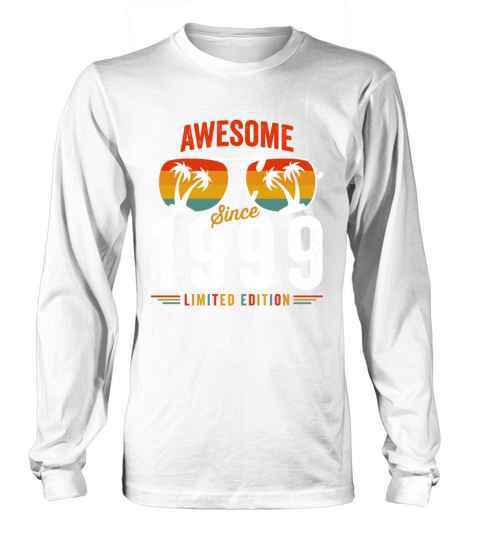 Awesome Since 1999 Birthday Retro Vintage 23 24 Ye Long sleeved Unisex