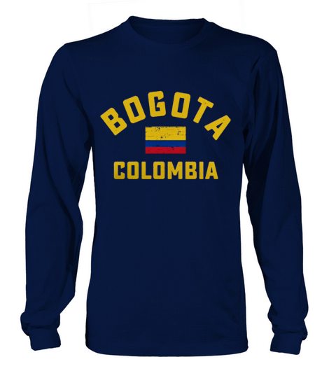 Bogota Colombia flag tshirt T-Shirt Long sleeved Unisex