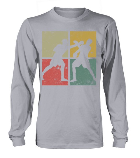 Boxing Retro Vintage Long sleeved Unisex