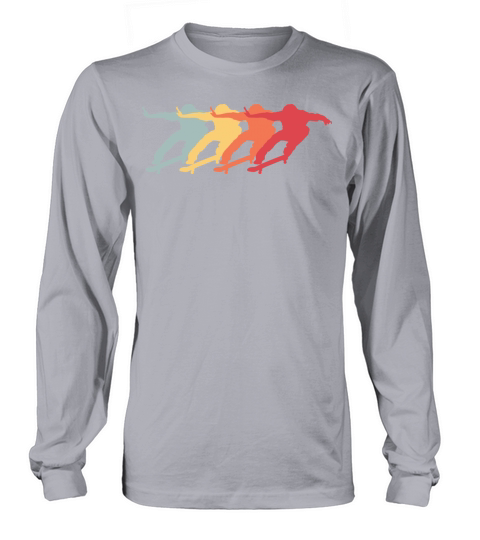 Skateboard Skateboarder Kickflip Ollie Gift Long sleeved Unisex