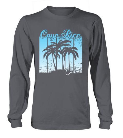vintage Cayo Rico Cuba sunset Long sleeved Unisex