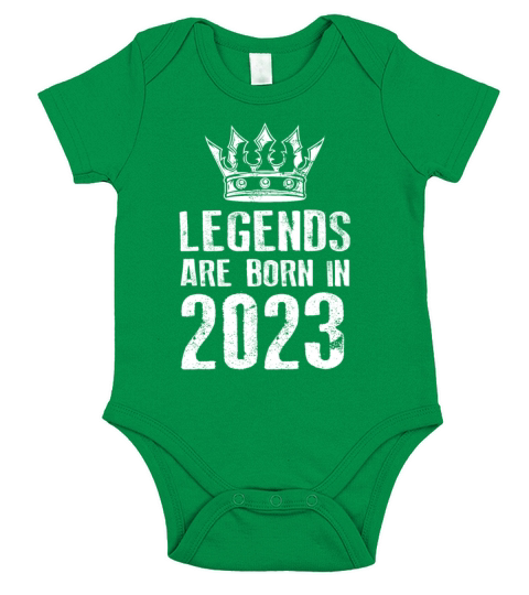 2023 legends born in Short Sleeve Baby One-Piece