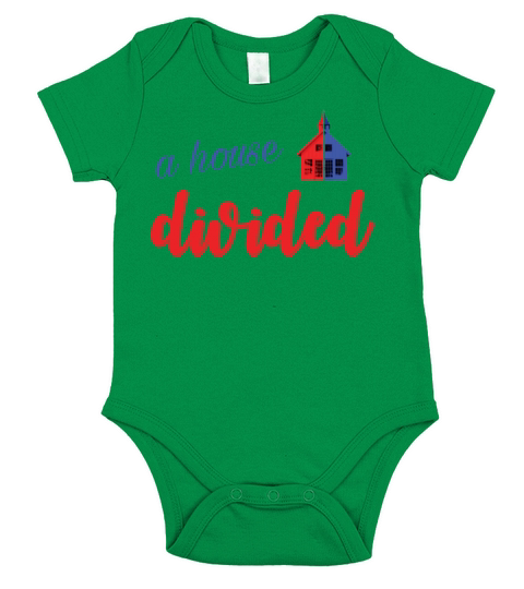 a house divided Short Sleeve Baby One-Piece