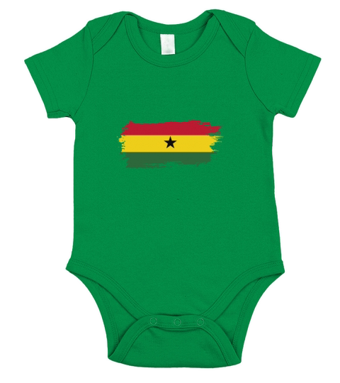 Abstract Flag Of Ghana Short Sleeve Baby One-Piece
