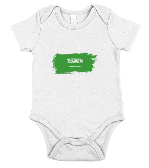 Abstract Flag Of Saudi Arabia Short Sleeve Baby One-Piece