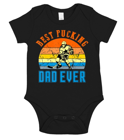 Best Pucking DAD vintage retro Fathers Day Gift for men dads T-Shirt Short Sleeve Baby One-Piece