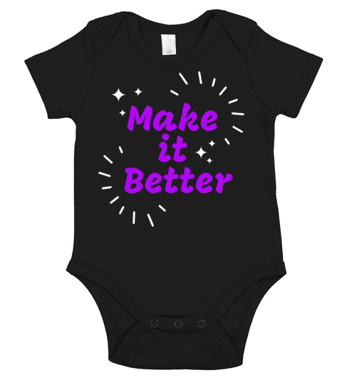Black White Quote Typography T shirt Short Sleeve Baby One-Piece