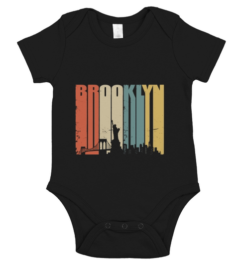 Brooklyn Shirt Vintage Brooklyn New York Tshirt Short Sleeve Baby One-Piece