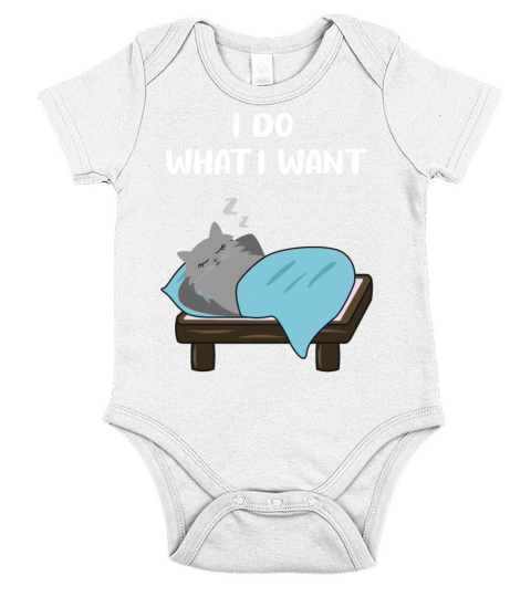 Cat Sassy Kitten Cat Funny Quote Gift Idea Short Sleeve Baby One-Piece