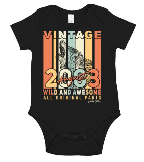 Everything Original In August 2003 Short Sleeve Baby One-Piece