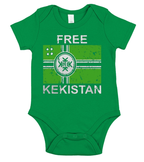 Free Kekistan Flag T-Shirt Short Sleeve Baby One-Piece