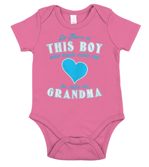 GRANDMA WITH GRANDSON SHIRT TSHIRT HOODIE Short Sleeve Baby One-Piece
