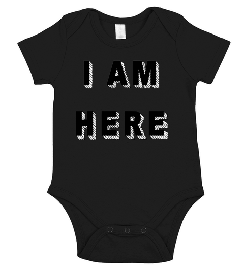 I am here Short Sleeve Baby One-Piece