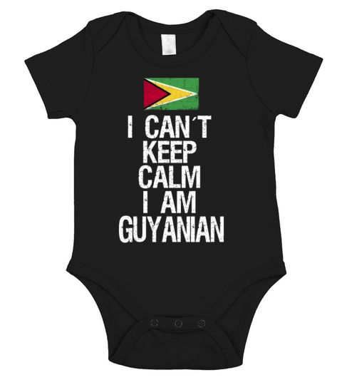 I can not keep calm I am Guyanian Short Sleeve Baby One-Piece