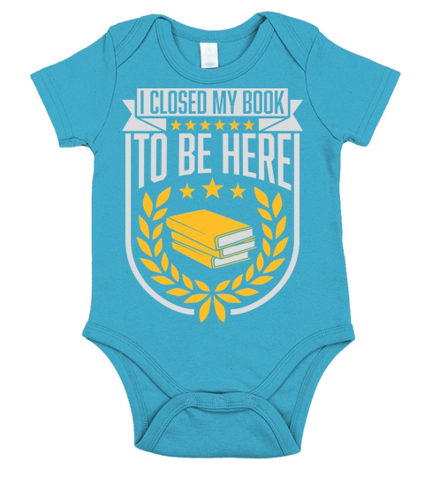 I closed my book Short Sleeve Baby One-Piece