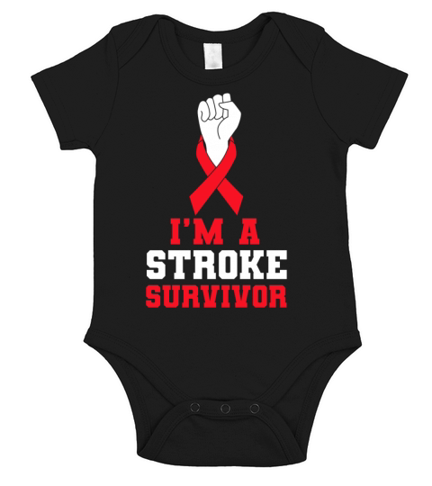 Im A Stroke Survivor Short Sleeve Baby One-Piece