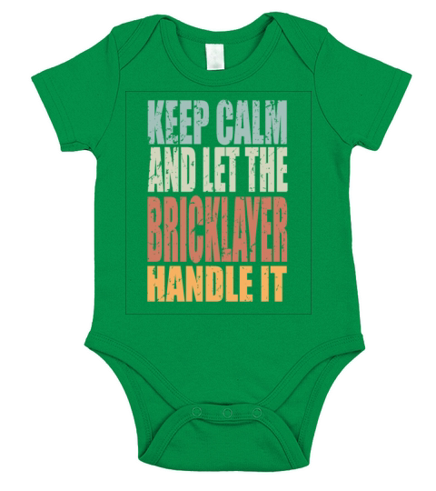 Keep Calm Bricklayer Spruch Bricklayer Gift Short Sleeve Baby One-Piece