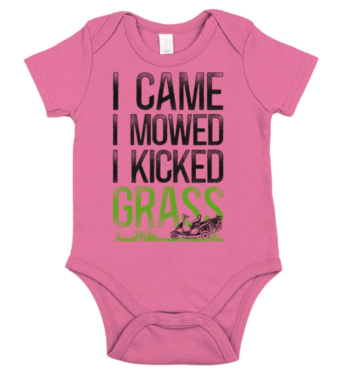 Lawn Mower Mowing Dad Father Short Sleeve Baby One-Piece