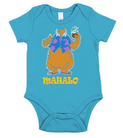 mahalo bear shirt Short Sleeve Baby One-Piece