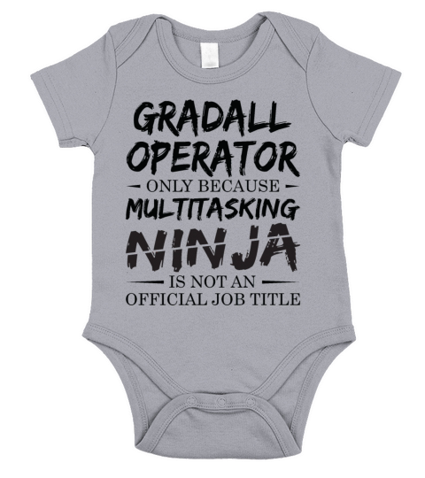 Ninja Gradall Operator Short Sleeve Baby One-Piece