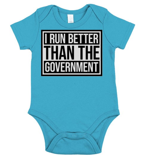 run better than government Short Sleeve Baby One-Piece