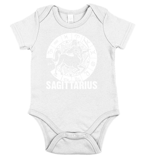Sagittarius Zodiac Sign November December Birthday Short Sleeve Baby One-Piece