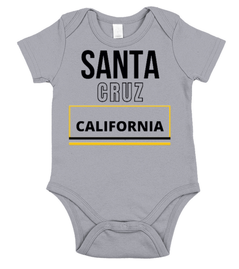 Santa Cruz California Short Sleeve Baby One-Piece