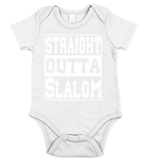 Slalom Saying funny Short Sleeve Baby One-Piece