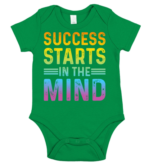 Success Starts In The Mind Motivational Entreprene Short Sleeve Baby One-Piece