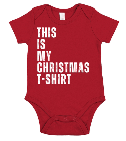 This is My Christmas Short Sleeve Baby One-Piece