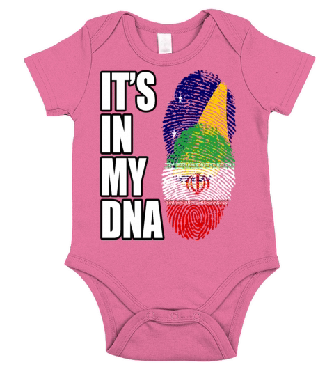 Tokelauan And Iranian Mix Heritage DNA Flag Short Sleeve Baby One-Piece