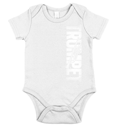 Trumpet Player Vintage Trumpet Short Sleeve Baby One-Piece